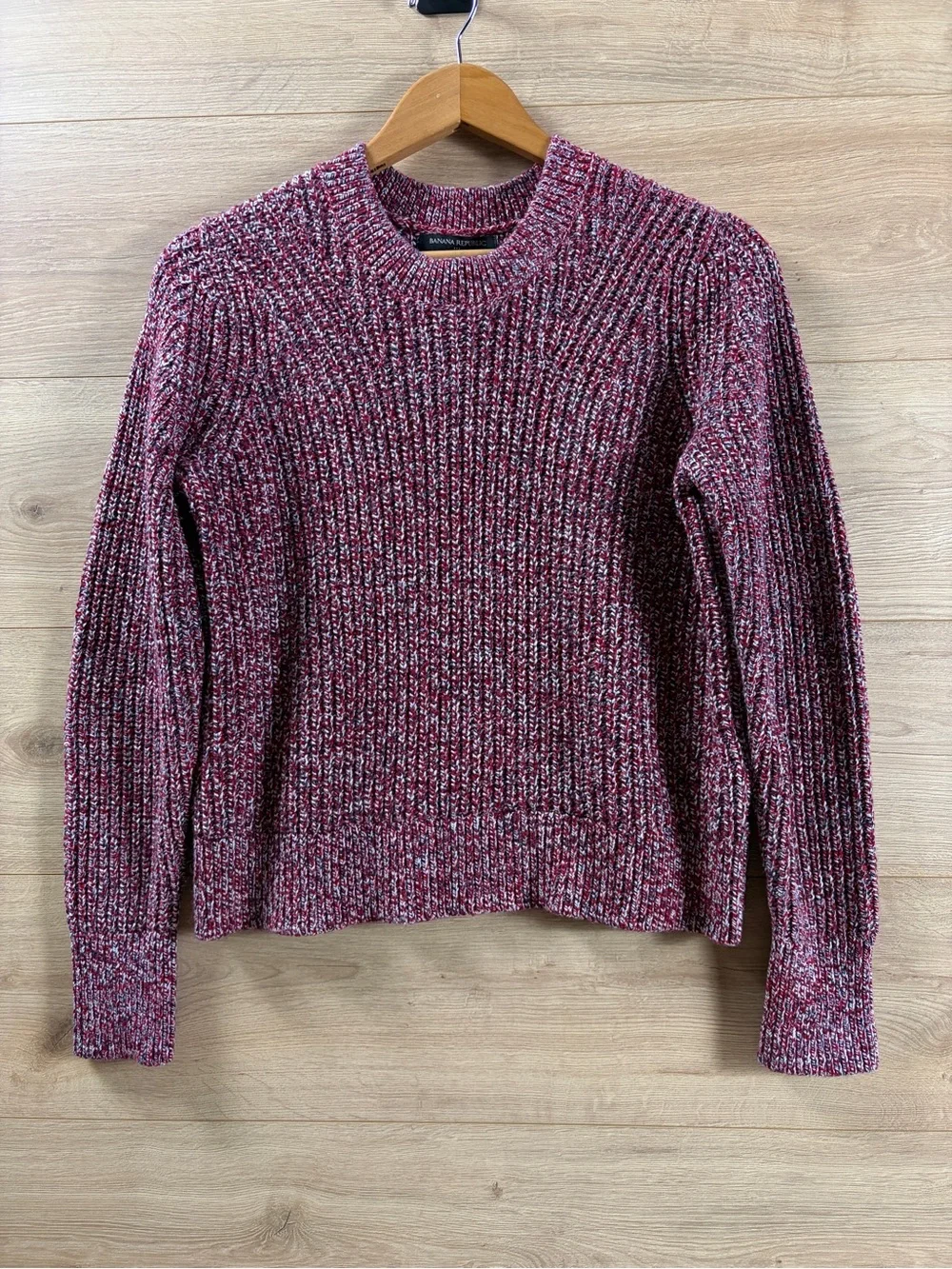 Banana Republic Chunky Marled Crewneck Knit Sweater NEW